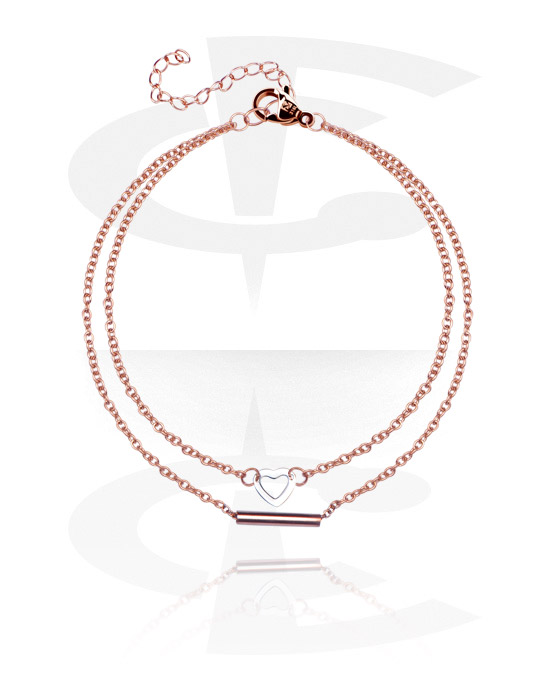 Náramky, Fashion Bracelet, Chirurgická oceľ 316L pozlátená ružovým zlatom