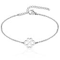 Náramky, Retiazkový náramok s príveskom štvorlístok, Chirurgická oceľ 316L