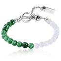 Bracelets, Bracelet avec Perles synthétiques, Synthetic Africa JadeAfrica Jade, Acier chirurgical 316L