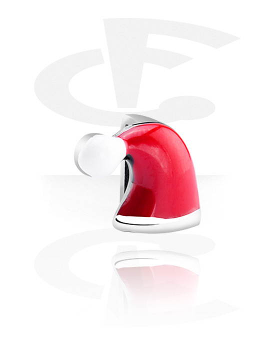 Flatbeads, Flatbead für Flatbead-Armbänder mit Weihnachtsmann-Design, Chirurgenstahl 316L