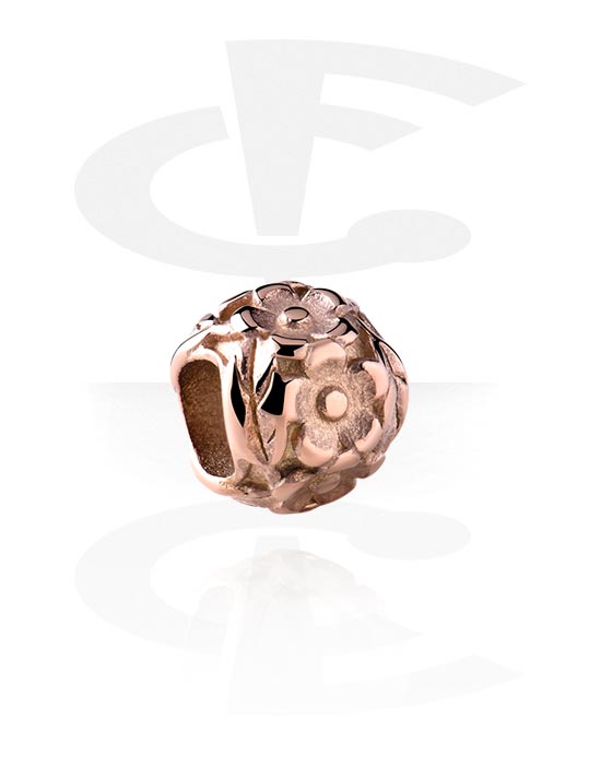 Perlice, Perla za narukvice od perli, Kirurški čelik pozlaćen ružičastim zlatom 316L