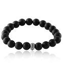 Bracelets, Bracelet en pierre naturelle, Agate noire