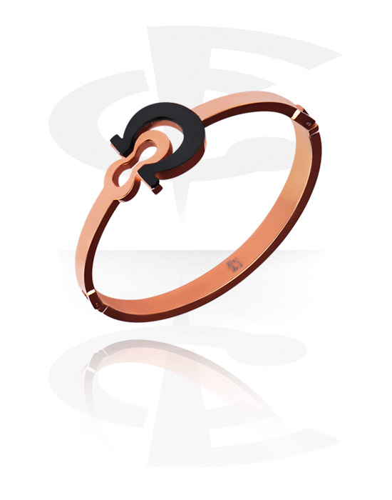 Armbånd, Bangle, Rosegold Plated Surgical Steel 316L