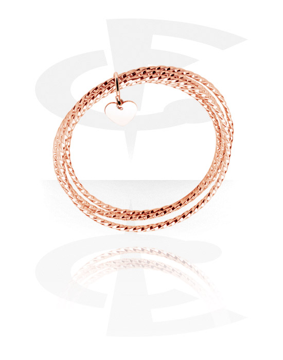Bracelets, Fashion Bangle, Rose Gold Plated Surgical Steel 316L