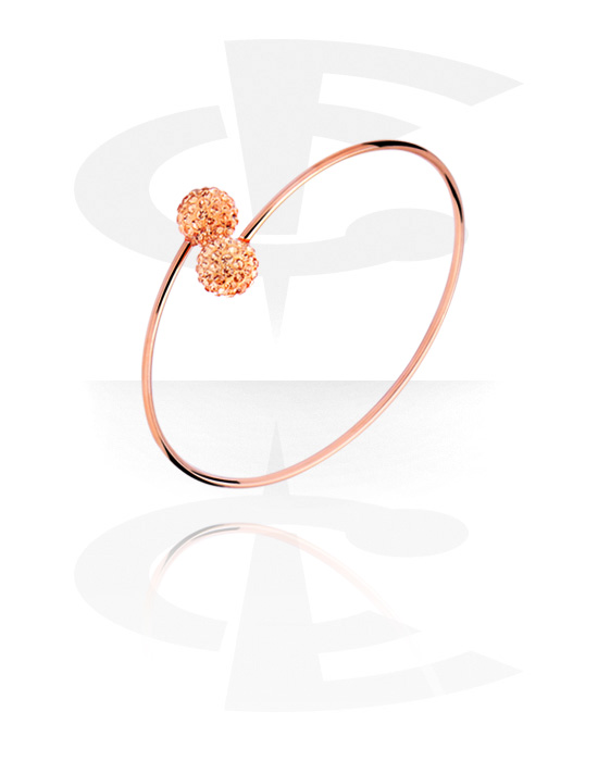 Armbånd, Fashion Bangle, Rosegold Plated Surgical Steel 316L