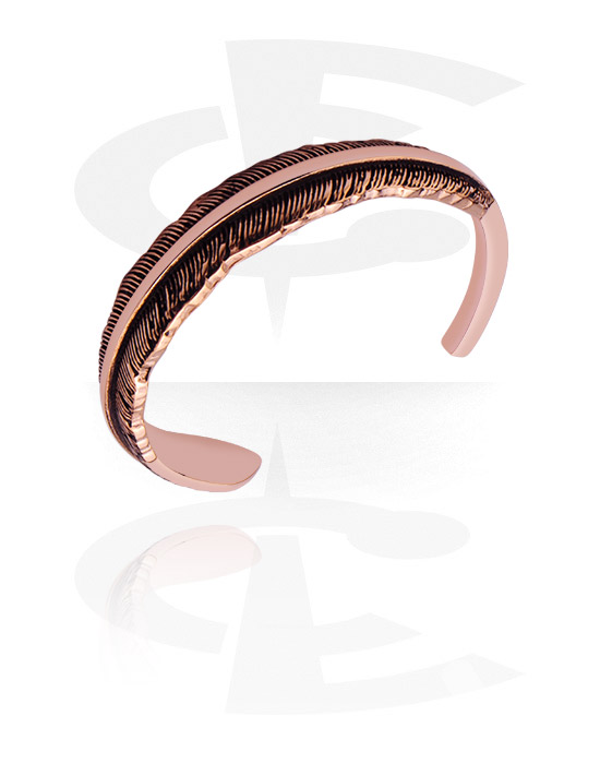 Náramky, Fashion Bangle, Rose Gold Plated Steel