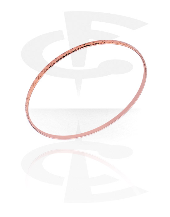 Pulseras, Moderna pulsera, Acero quirúrgico 316L chapado en oro rosa