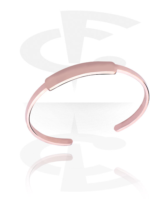 Bransolety, Fashion Bangle, Rosegold-Plated Steel
