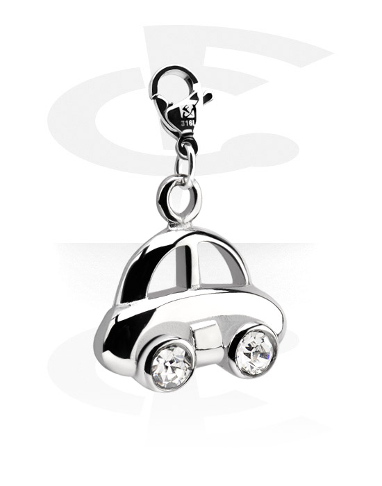 Charms, Charm with Car Design, Surgical Steel 316L