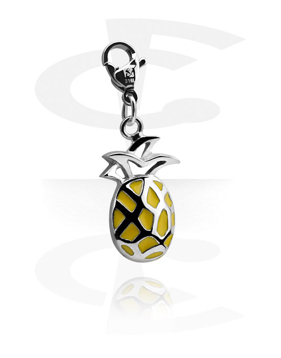 Charms, Charm with pineapple design, Surgical Steel 316L