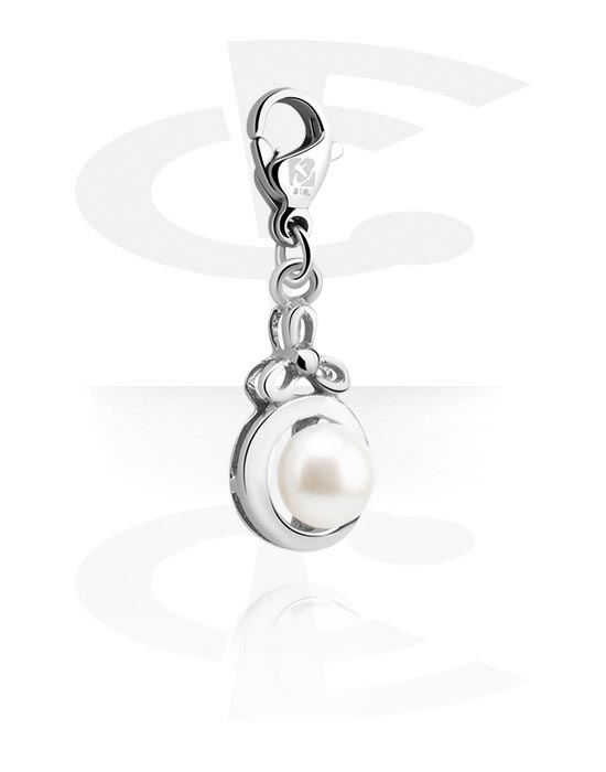 Charms, Charm with pearl, Surgical Steel 316L