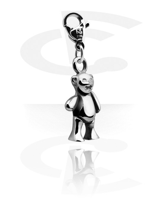 Charms, Charm with bear design, Surgical Steel 316L