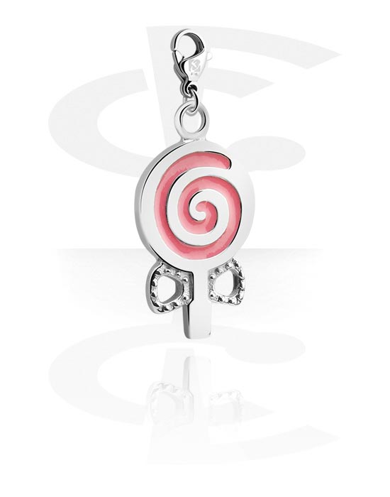 Charms, Charm with Lollipop Design, Surgical Steel 316L