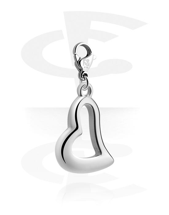 Charms, Charm with heart design, Surgical Steel 316L