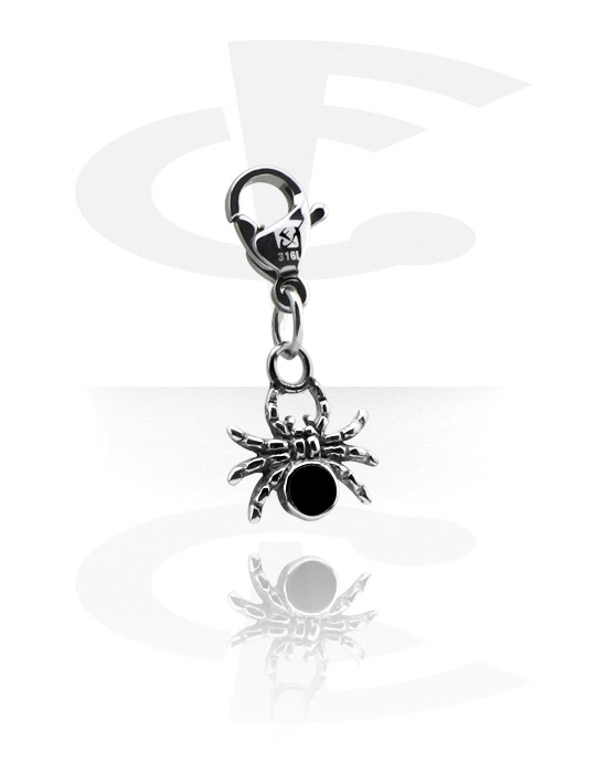 Charms, Charm with Spider, Surgical Steel 316L