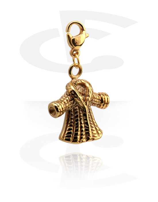 Pulseiras com charms, Charm for Charm Bracelets, Gold Plated Steel