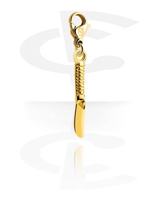 Ciondoli, Charm for Charm Bracelets, Acciaio chirurgico 316L con placcatura in oro