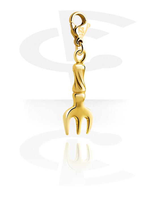 Charms, Charm for Charm Bracelets, Gold Plated Surgical Steel 316L