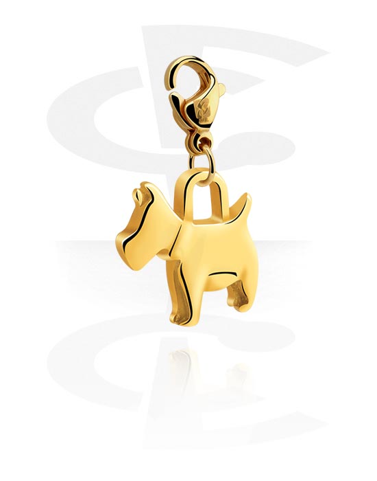 Charms, Charm for Charm Bracelets, Gold Plated Steel
