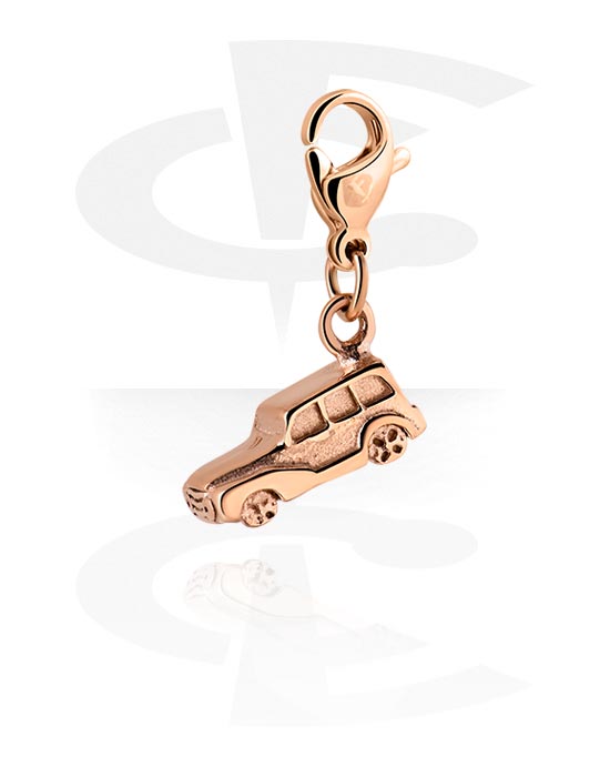 Charms, Charm for Charm Bracelet, Rose Gold Plated Surgical Steel 316L