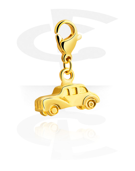 Ciondoli, Charm for Charm Bracelets, Acciaio chirurgico 316L con placcatura in oro