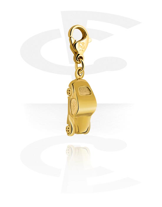 Porte-charms, Pendentif pour bracelets à pendentifs, Acier chirugical 316L ,  Plaqué or