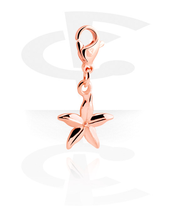 Porte-charms, Charm for Charm Bracelets, Acier chirurgical 316L ,  Plaqué or rose