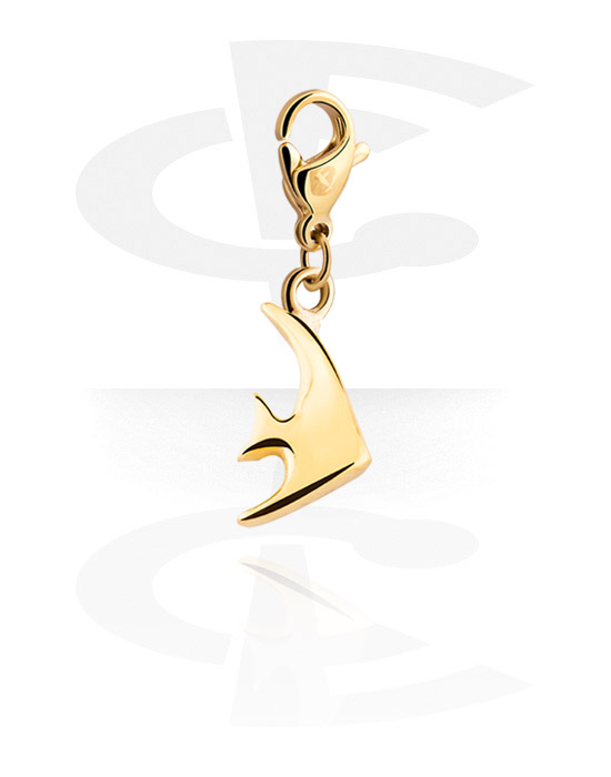 Charms, Charm for Charm Bracelet, Gold Plated Surgical Steel 316L