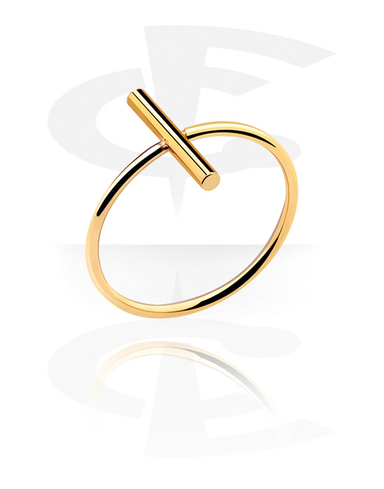 Prstene, Ring, Gold Plated Surgical Steel 316L
