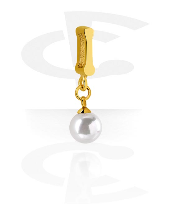 Ravne perlice, Plosnata perla za narukvice od plosnatih perli, Pozlaćeni kirurški čelik 316L