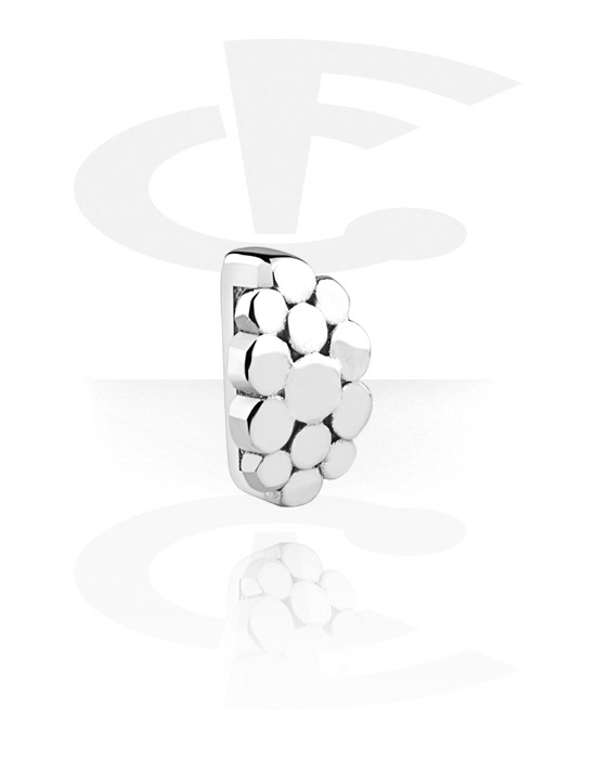 Pendentifs, Perle plate pour bracelets à perles plates, Acier chirurgical 316L