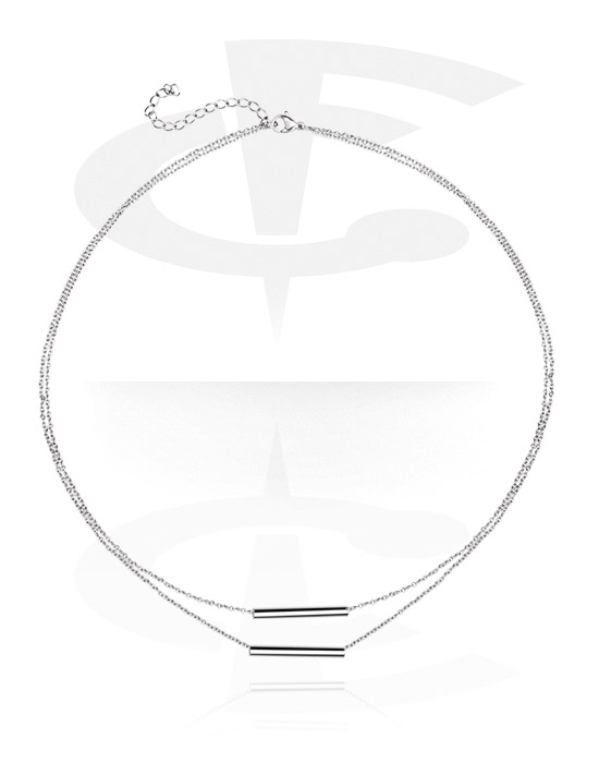 Ogrlice, 2-slojna-ogrlica s Privjescima, Kirurški čelik 316L