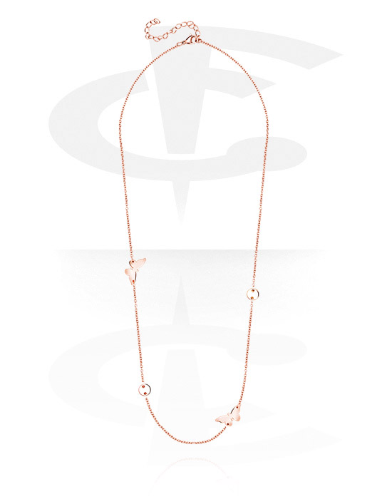 Necklaces, Fashion Necklace, Rosegold-Plated Steel