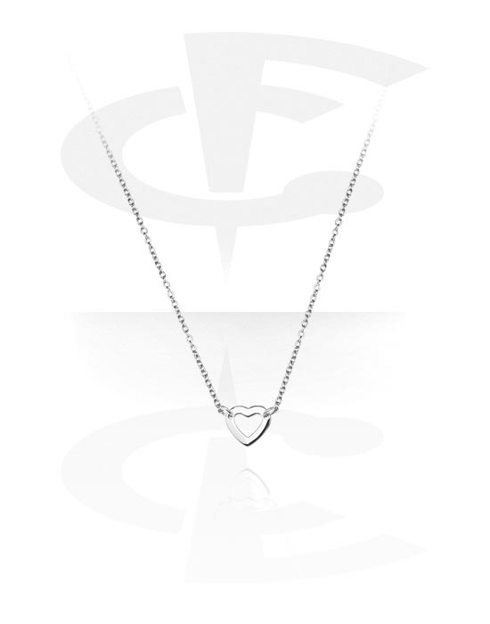 Náhrdelníky, Módny náhrdelník s príveskom srdce, Chirurgická oceľ 316L