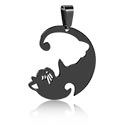 Anhänger, Kettenanhänger mit Katzen-Design, Chirurgenstahl 316L