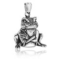 Anhänger, Kettenanhänger mit Frosch-Design, Chirurgenstahl 316L