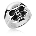 Bagues, Bague avec motif tête de mort, Acier chirurgical 316L