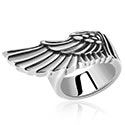 Bagues, Bague avec motif aile, Acier chirurgical 316L