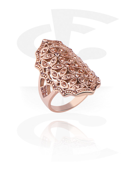 Prsteny, Ring, Rosegold Plated Steel