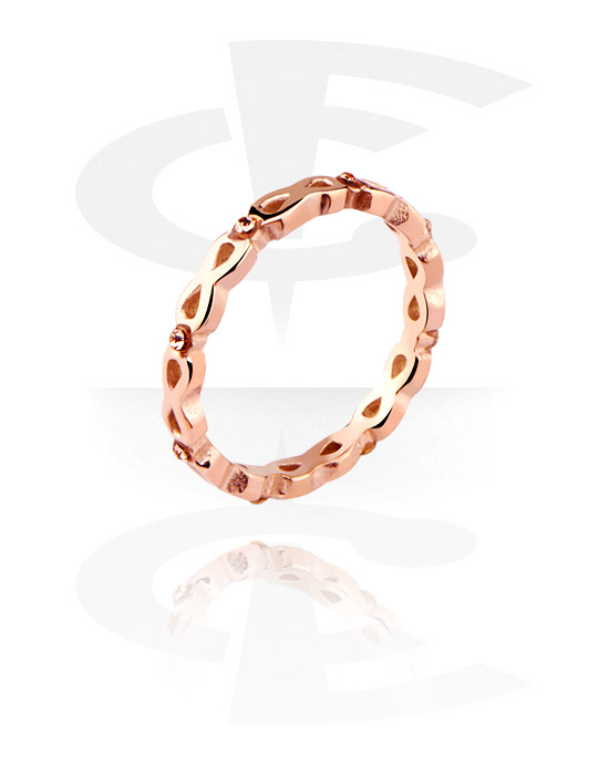 Rings, Ring, Rosegold Plated Steel