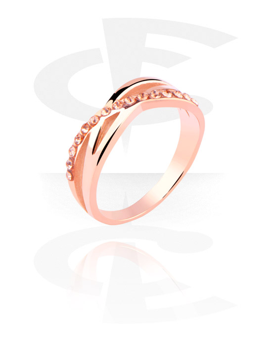 Rings, Ring, Rosegold Plated Steel