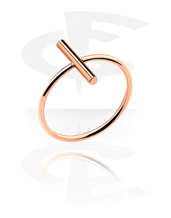 Anéis, Ring, Rosegold Plated Surgical Steel 316L