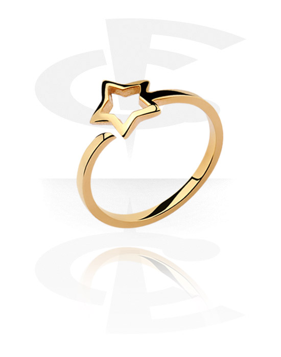 Gyűrűk, Midi Ring, Aranyozott sebészeti acél, 316L