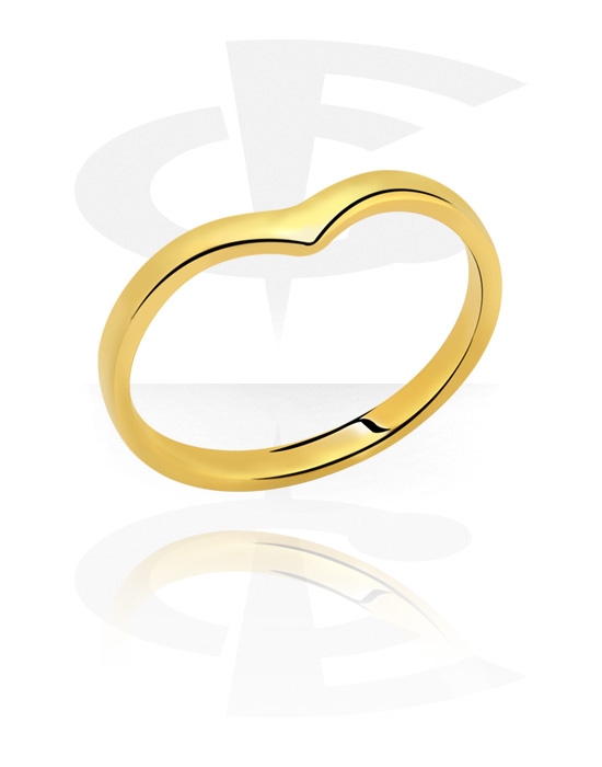 Gyűrűk, Közepes gyűrű, Aranyozott sebészeti acél, 316L