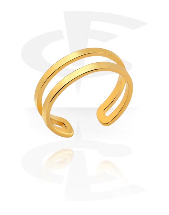 Anéis, Anel Midi, Aço cirúrgico 316L banhado a ouro