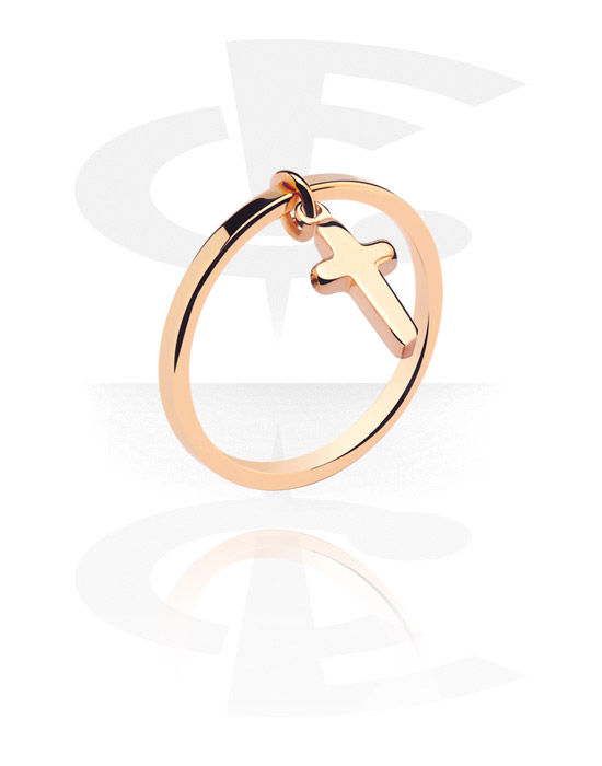 Gyűrűk, Midi Ring, Rózsa-aranyozott sebészeti acél, 316L