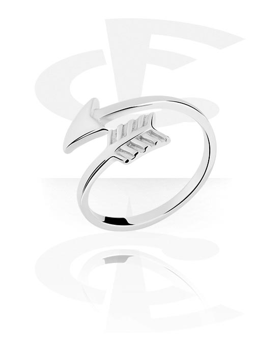 Gyűrűk, Közepes gyűrű val vel Arrow Design, Sebészeti acél, 316L