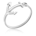 Ringer, Midi-ring med ankerdesign, Kirurgisk stål 316L