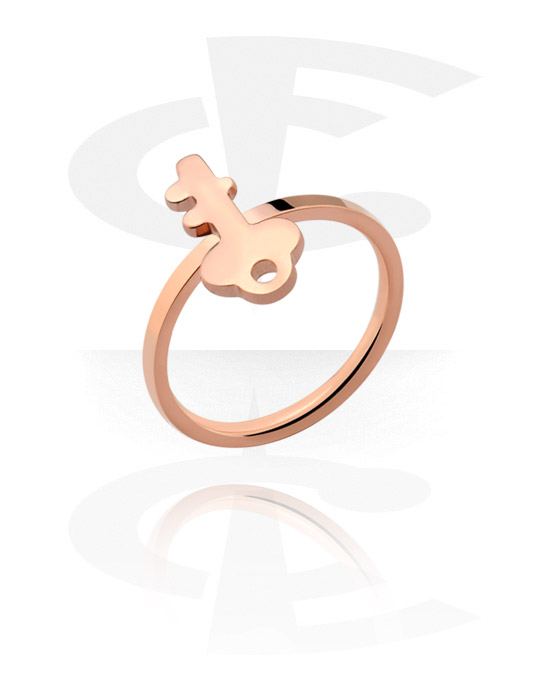 Prsteny, Midi Ring, Rose Gold Plated Steel