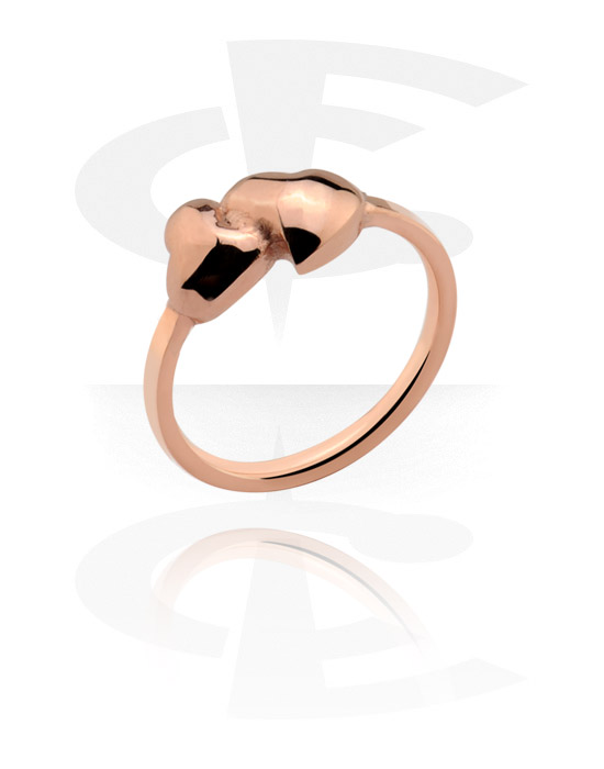 Ringer, Midi Ring, Rosegold Plated Surgical Steel 316L